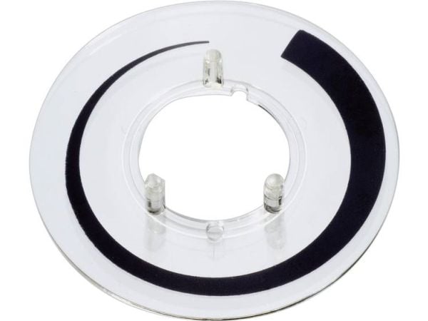 OKW A4423020 Vaakakiekko Kynnysmerkintä Sopii painikkeeseen Nuppi 23 mm 1 kpl 1 kpl