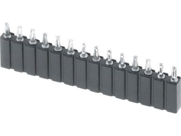 Stiftlister/anslutningslist W & P Products (precision) antal rader: 1 pol per rad: 16 153PF-016-1-50-00 (1 st.)