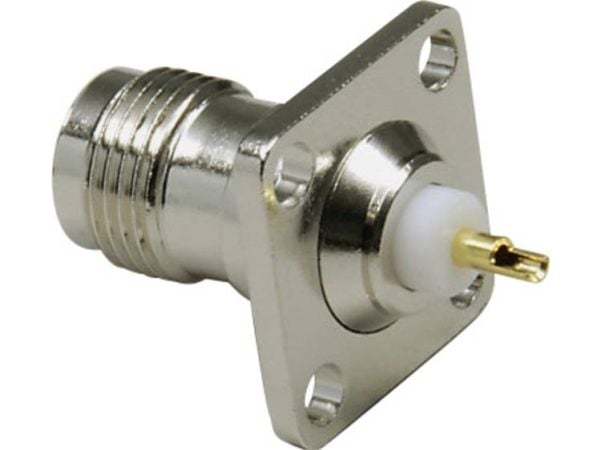 BKL Electronic 0405059 TNC-kontaktanslutning, flänsanslutning, kontakter 50 O, 1 st