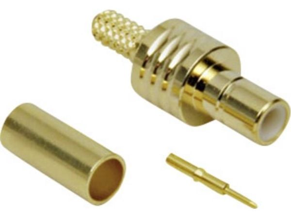BKL Electronic 0411003, Hanstik/Hunstik, 50 ohm (O), kultainen