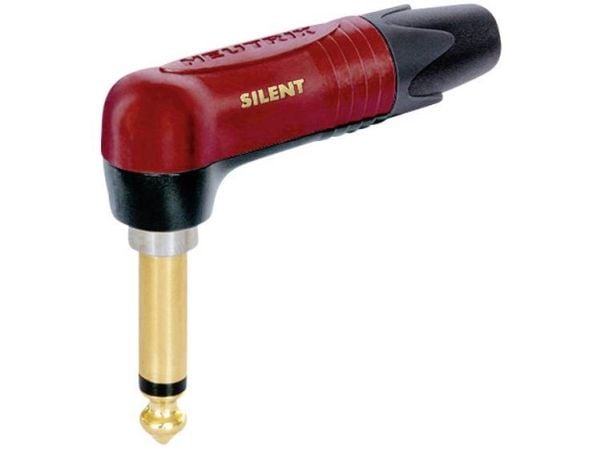 Neutrik NP2RX-AU-SILENT, Plug, Sort, Bronse, Rød, Polyamid, Polyoksymetylen (POM), Zink, Messing, 1 mm², 0,2 V