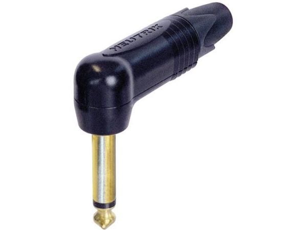 Neutrik NP2RX-B Jack-kontakt 6,35 mm Kontakt, vinklet Antall pinner: 2 Mono Sort 1 stk.