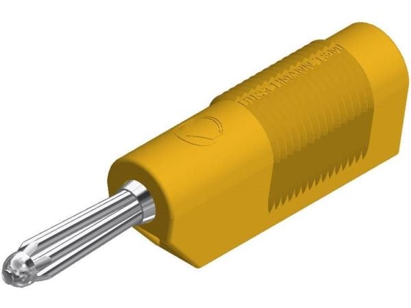 SKS Hirschmann BSB 20 K Bananplugg Plugg, rett Pinnediameter: 4 mm Gul 1 stk