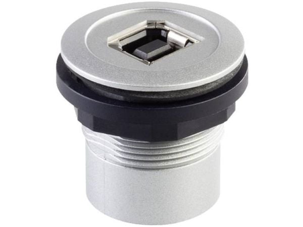 USB-innbyggingstilkoblinger 2.0 - tilkobling for innbygging: foran USB-tilkobling type B, bak USB-tilkobling type A - Schlegel - innhold: 1 stk