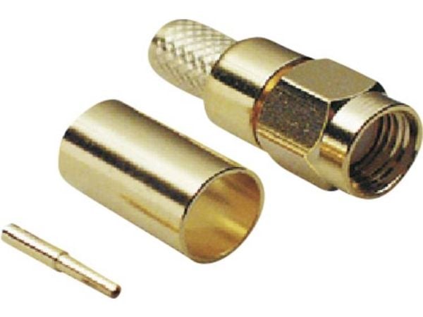 BKL Electronic 0409078 0409078 SMA käänteisliitin Liitin, suora 50 Ω 1 kpl