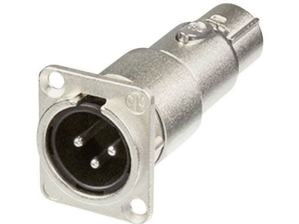 Neutrik NA3MDF, XLR, XLR, Grå