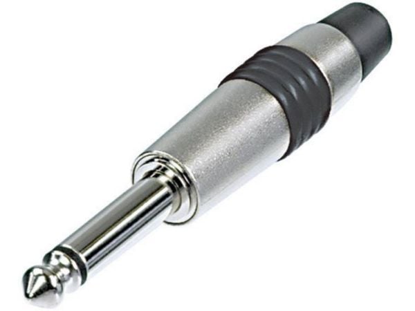 Rean AV NYS224C-6 jackplugg 6,35 mm plugg rett Poler: 2 mono sølv/blå 1 stk Rean AV NYS224C-6 jackplugg 6,35 mm plugg rett Poler: 2 mono sølv/blå 1 stk