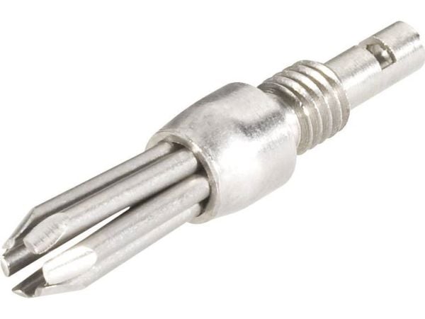 Schnepp N V2A 4000 bananstikk 1 stk, rett stiftdiameter 4 mm, sølv