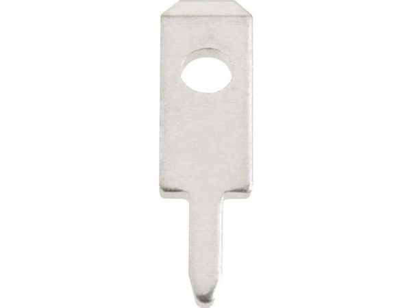 Vogt Verbindungstechnik 378005.68 innstikktunge, kontaktbredde 2,8 mm, kontakttykkelse 0,5 mm, 180°, uisolert metall, 100 stk