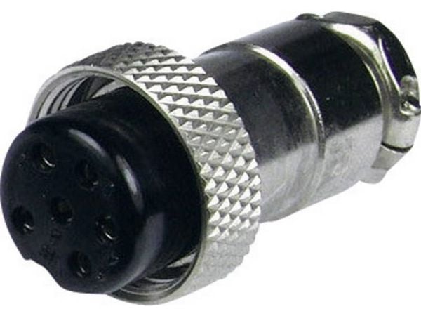 Cliff FC684217 miniature-DIN rundkontakt, rett pol: 7 sølv, 1 stk