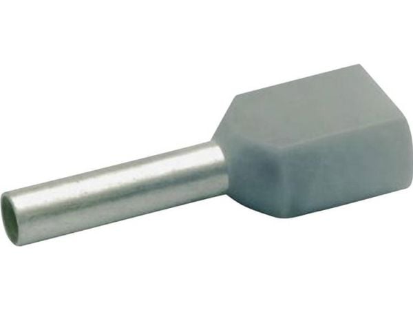 Klauke 8708, Harmaa, Kupari, Polypropeeni (PP), Peltipurkki, 0,75 mm², 15 mm, 1000 kpl