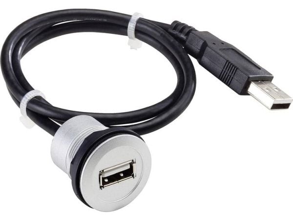 USB sisäänrakennettu liitin 2.0, tyyppi A Liitäntä, sisäänrakennettu RRJ_USB_609 Schlegel Sisältö: 1 kpl