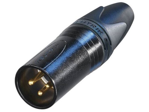 Neutrik NTR-NC3MXXB, XLR, Sort, Messing, Nickel, Polyamid, Polyoksymetylen (POM), Polyurethan, Zink-stål, Gull, UL 94 HB, IEC 61076-2-103, IP 40, I...