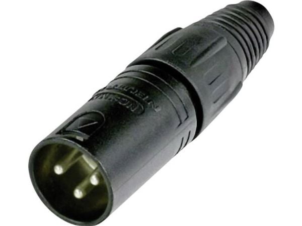 Neutrik NC3MX-BAG XLR-liitin Liitin, suora Navat: 3 Musta 1 kpl