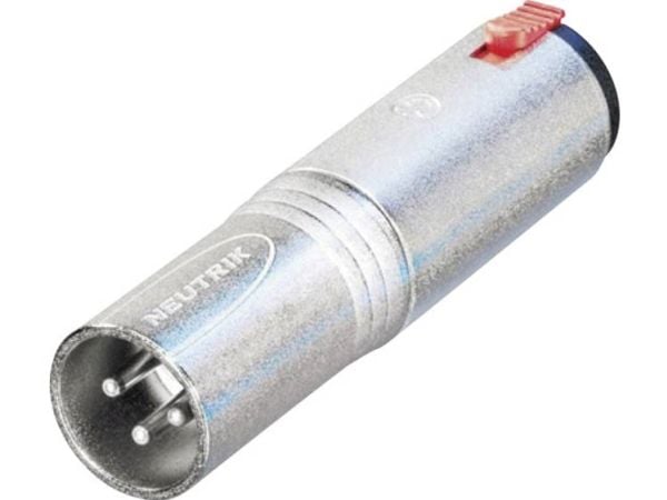 Neutrik NTR-NA3MJ, XLR, 1/4", Sølv
