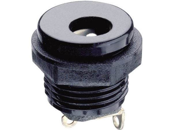 Lumberg NEB/J 25 C Pienjännitepistoke Liitäntä, uppoasennus pystysuoraan 6,3 mm 2,35 mm 1 kpl 1 kpl