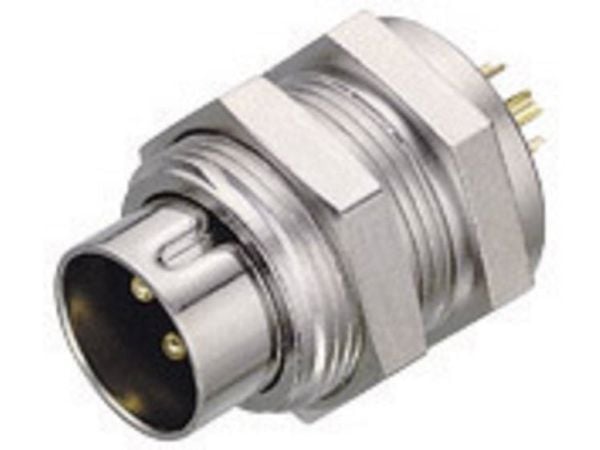 BINDER 09-0097-00-05, 3 A, 125 V, Hankoppling, Metallisk, IP40