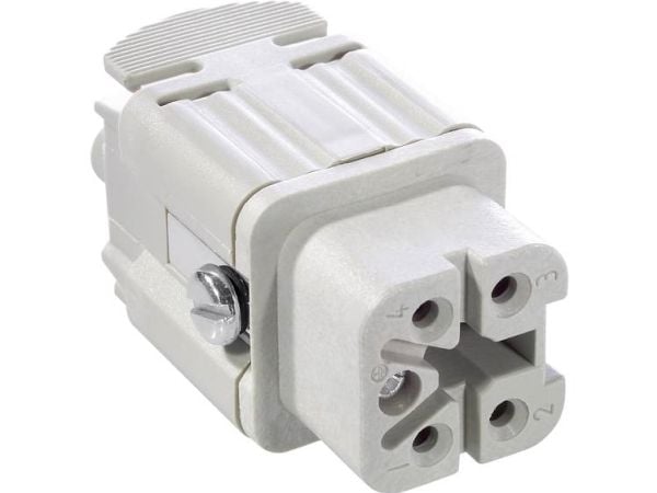 Lapp EPIC H-A 4 BS, 4p+E, Harmaa, Naaras, Hopea, 4 mO, 400 V