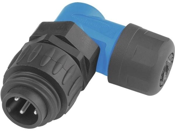 Amphenol C016 30K006 100 10, 14 A, 250 V, 7P, Suora, Sininen, Hopea, IP67
