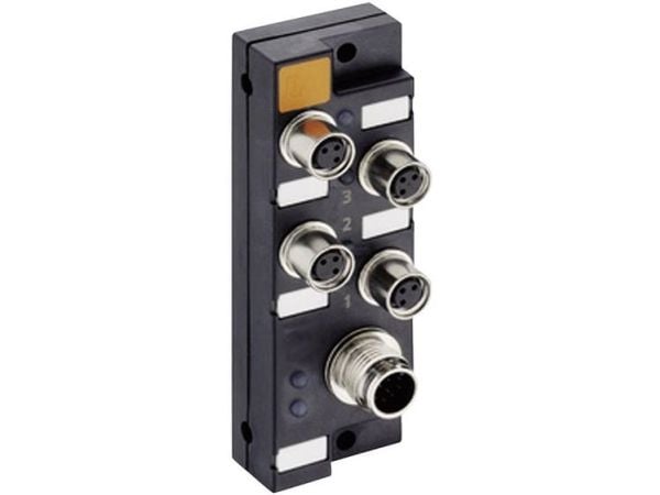 Lumberg Automation ASBSM 4/LED 3 65305 Anturi-/toimilaitekotelo passiivinen M8-jakotukki metallikierteellä 1 kpl