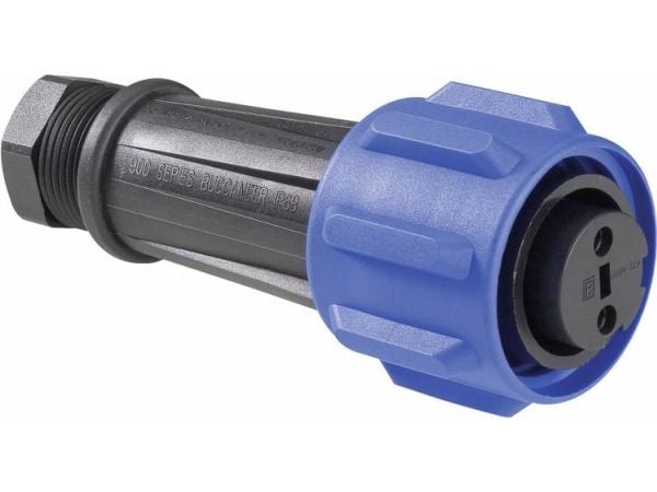 Bulgin PX0911/04/S rundkontakt, rak anslutning, 4-polig, serie PX