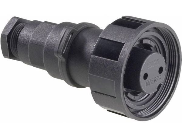 Bulgin PX0736/S rundstiftkontakt tilkobling, rett samlet poltall: 2, serie (rundstiftforbindelse): PX 1 stk