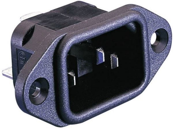 Bulgin PX0580/28 IEC-liitin PX-liitin, pystysuoraan upotettava Navat yhteensä: 2 + PE 10 A Musta 1 kpl 1 kpl