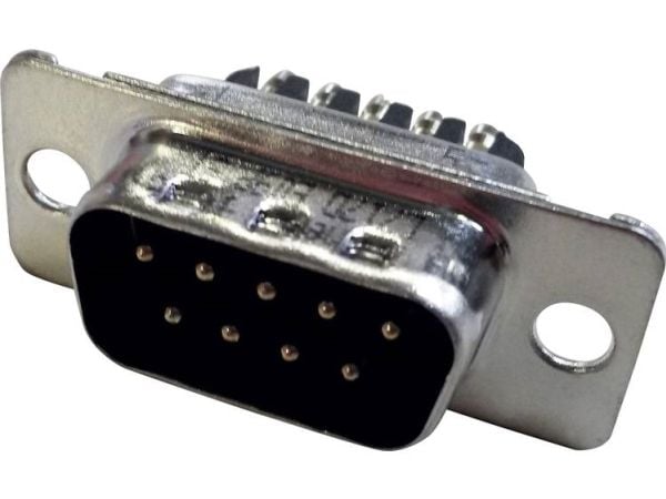 Amphenol 717D E09P D-Sub stiftliste 180° sokkel 9 skruer 1 stk