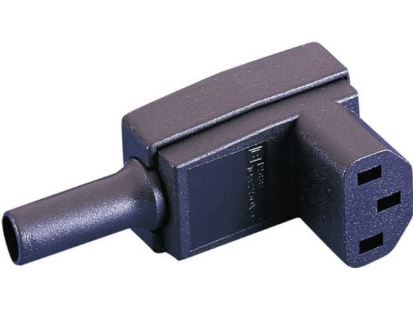 Bulgin PX0588 IEC-liitin PX Liitäntä, kulmikas Navat yhteensä: 2 + PE 10 A Musta 1 kpl