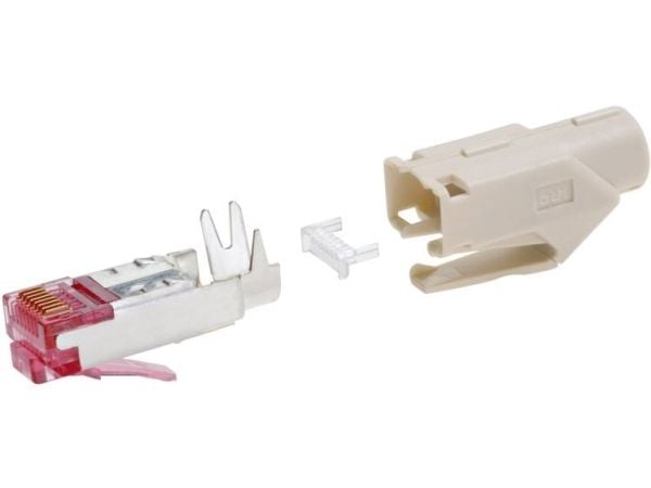 Hirose Electronic TM21P-88P(01) RJ45 liitin CAT 6 Hirose TM21 222-2862-9 Liitin, suora Navat: 8P8C Beige 1 kpl
