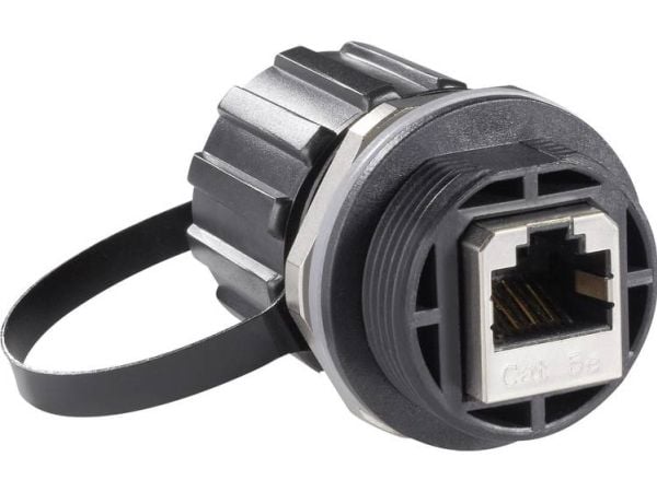 Conec 17-10000, RJ-45, 5e, Sølv, IP67, 1,2 A