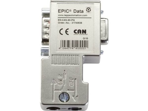 Lappkabel EPIC® Data CAN BUS -liitin ruuviliitännällä EPIC® ED-CAN-90-PG Sisältö: 1 kpl (21700536)