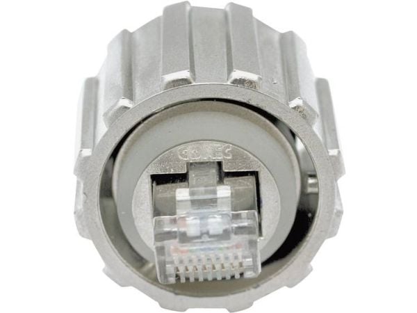 Conec 17-10013, RJ45, harmaa, urosliitin, suora, ABS, Cat5e