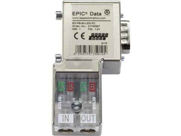 LAPP 21700547 Sensor-/aktuatorfordeler ARC-adapter plugg, vinklet poltall (RJ): 9 1 stk