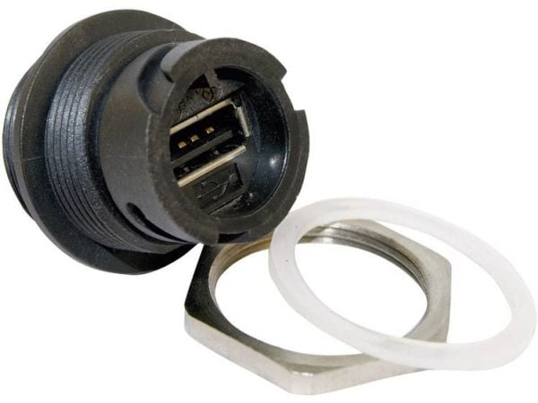 Conec 17-200161, USB 2.0, Sort, Gull, IP67, 30 V, -40 - 85 °C