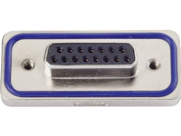 Conec 15-000613, D-SUB, Hvit, Hunkjønn, Rett, Nikkel/gull, Kobberlegering