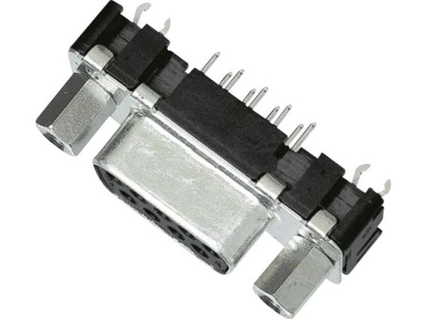 Harting 09 66 255 6511, D-Sub 2, Sort, Metallisk, Stål, Termoplast, Kobberlegering, 10 mO, 1000 V