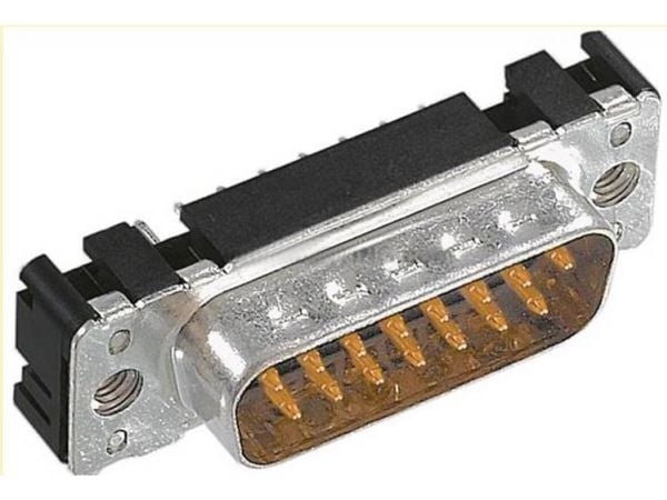 Harting 09 65 261 6713, D-Sub 2, Musta, Metallinen, Polybutyleenitereftalaatti (PBT), Terästä, Kestomuovinen hartsi, Kupariseos, 10 mO, 1000 V