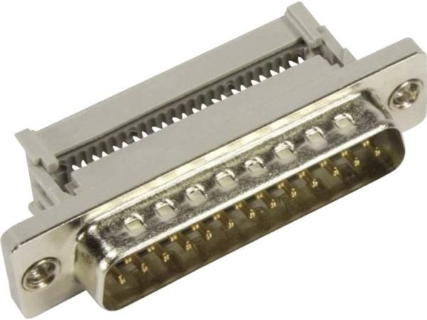Harting 09 66 428 6700, D-Sub 37-pin M, Grå, Metallisk, Hankjønn, Fiberglass, Stål, Termoplast, Kopper, 1000 V