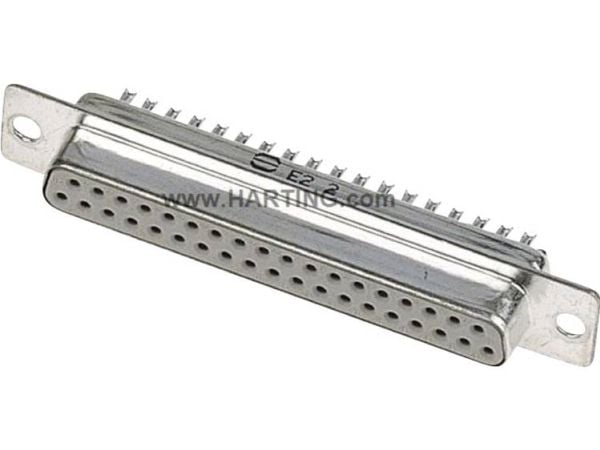 Harting 09 67 009 4715, D-Sub 9-pin F, Metallinen, Naaras, Lasikuitu, Terästä, Kestomuovipolyesteri (PBT), Kupari, 1000 V