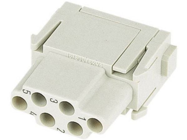 Harting 09 14 006 3101, E-modul, Grå, Polykarbonat, 500 V, 16 A, IEC 61984 EN 60664-1 DNV GL CSA-C22.2 No. 182.3 PVVA8.E318390 UL 1977 ECBT2.E23507...