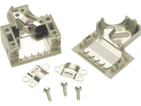 HARTING 09670500573 D-Sub polantall: 50 Plast, metallisert 45° grå 1 stk