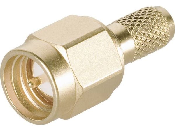 Telegärtner SMA-kabelkontakt crimp G05 löd/crimp C0105, G05 (RG-223/U), RG-142 B/U, guld (standard) – 1 st (J01150A0031)