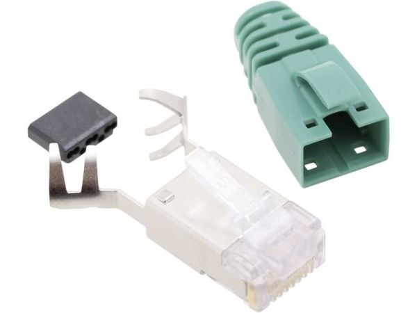 BEL Stewart Connectors SS39GNE RJ45-kontakt CAT 6 SS39GNE, 8P8C, grön, 1 st