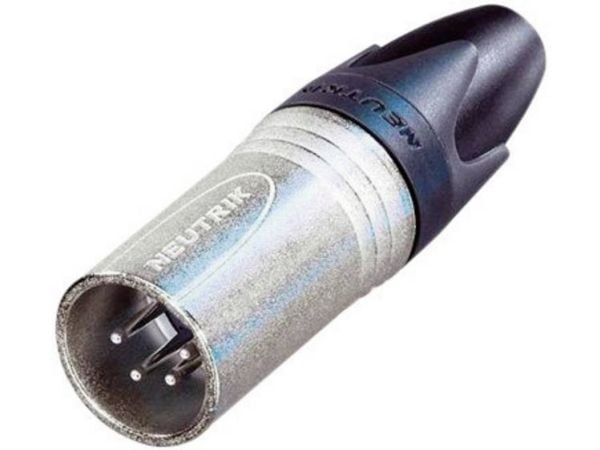 Neutrik NC4MXX, XLR, Musta, Hopea