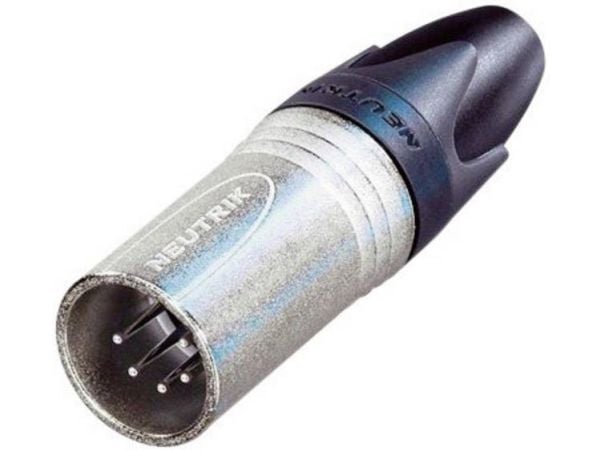 Neutrik NC5MXX, XLR, Sølv, Svart, Hankjønn, Rett, IP40, 1 mm²
