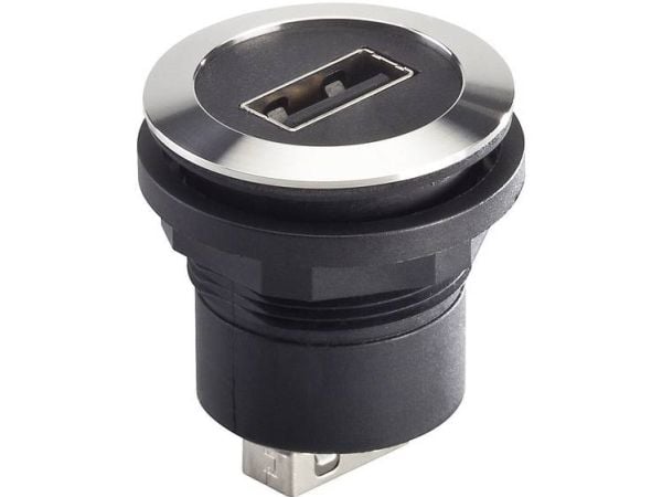 USB innbyggingstilkoblinger 2.0 innbygging RRJVA_USB_AA foran USB-tilkobling type A, USB-tilkobling type A Schlegel (1 stk.)