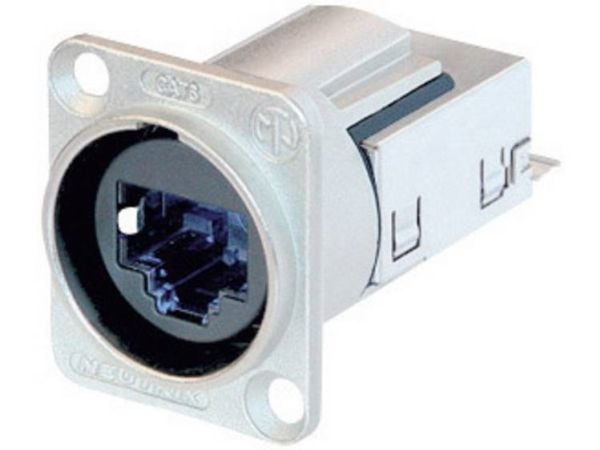 Neutrik EtherCon® RJ45 CAT6 paneeliliittimet Pistorasia, uppoasennus NE8-FDY0-C6 Napaisuus: 8P8C NE8-FDY0-C6 Nikkeli NE8-FDY0-C6 1 kpl (NE8-FDY0-C6)