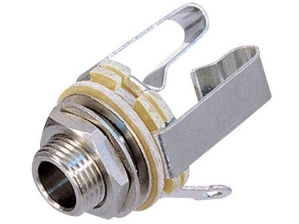 Rean AV NYS 230 Jack-stik 6,35 mm Tilslutning, indbygning lodret Poltal: 3 Stereo Sølv 1 stk