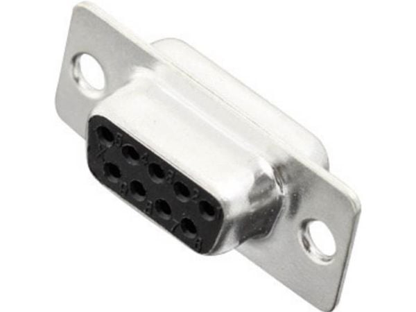 MH Connectors MHDM09-SS 2101-0200-11 D-Sub stiftliste 180° poltall: 9 loddekontakt: 1 stk